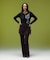 LAYERED STYLE VELOUR PANTS