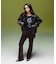 LAYERED STYLE VELOUR PANTS