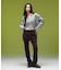 LAYERED STYLE VELOUR PANTS