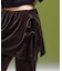 LAYERED STYLE VELOUR PANTS