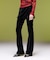 LAYERED STYLE VELOUR PANTS