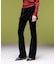 LAYERED STYLE VELOUR PANTS