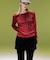 LAYERED STYLE VELOUR PANTS
