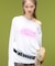 SCRIPT LOGO ONE SHOULDER L/S TEE