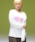 SCRIPT LOGO ONE SHOULDER L/S TEE
