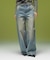 LOGO MARK STITCHED DENIM PANTS
