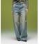 LOGO MARK STITCHED DENIM PANTS