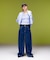 LOGO MARK STITCHED DENIM PANTS