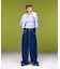 LOGO MARK STITCHED DENIM PANTS