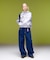 LOGO MARK STITCHED DENIM PANTS