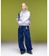 LOGO MARK STITCHED DENIM PANTS