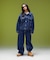 LOGO MARK STITCHED DENIM PANTS