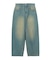 LOGO MARK STITCHED DENIM PANTS