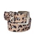 FAUX CALF HAIR LEATHER XG BELT