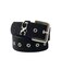 FAUX CALF HAIR LEATHER XG BELT