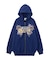 BUTTERFLY EMBLEM ZIP UP SWEAT HOODIE
