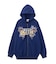 BUTTERFLY EMBLEM ZIP UP SWEAT HOODIE