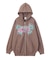 BUTTERFLY EMBLEM ZIP UP SWEAT HOODIE