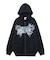 BUTTERFLY EMBLEM ZIP UP SWEAT HOODIE