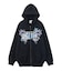 BUTTERFLY EMBLEM ZIP UP SWEAT HOODIE