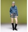 STUDDED XG LOGO ZIP UP SWEAT COMPACT HOODIE