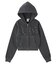STUDDED XG LOGO ZIP UP SWEAT COMPACT HOODIE