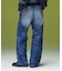 FADED WIDE LEG FLARE DENIM PANTS