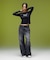 FADED WIDE LEG FLARE DENIM PANTS