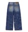 FADED WIDE LEG FLARE DENIM PANTS