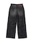 FADED WIDE LEG FLARE DENIM PANTS