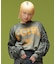 JERSEY MIX CREWNECK TOP