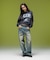 JERSEY MIX CREWNECK TOP