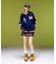 NUMBER AND LOGO JACQUARD ZIP UP KNIT TOP