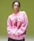 STRAWBERRY AND LOGO JACQUARD KNIT TOP