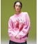 STRAWBERRY AND LOGO JACQUARD KNIT TOP