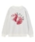 STRAWBERRY AND LOGO JACQUARD KNIT TOP