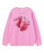 STRAWBERRY AND LOGO JACQUARD KNIT TOP