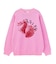 STRAWBERRY AND LOGO JACQUARD KNIT TOP