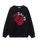 STRAWBERRY AND LOGO JACQUARD KNIT TOP