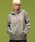 LETTERING SPRAY LOGO ZIP UP SWEAT HOODIE
