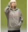 LETTERING SPRAY LOGO ZIP UP SWEAT HOODIE