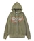LETTERING SPRAY LOGO ZIP UP SWEAT HOODIE