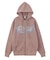 LETTERING SPRAY LOGO ZIP UP SWEAT HOODIE
