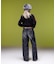 NUMBER JACQUARD COMPACT KNIT TOP