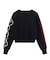 NUMBER JACQUARD COMPACT KNIT TOP