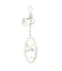 XG RHINESTONE KEYRING