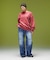 FADED BIG PATCH CREWNECK SWEATSHIRT