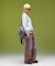 FADED 2WAY WIDE LEG WORK PANTS