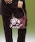 FAUX LEATHER FACE HANDBAG