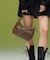 FAUX LEATHER FACE HANDBAG